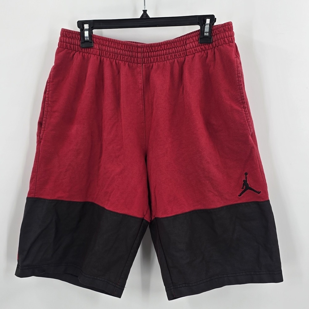 Vintage Nike Air Jordan Shorts Mens XL Jumpman Red/Black Y2K